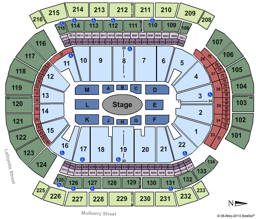 Prudential Center Center Stage Seating Chart